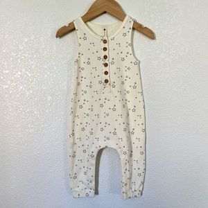 NWT Q by Quincy Mae baby star brushed Jersey romper